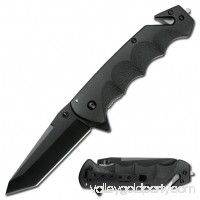 Tac-Force Spring Assisted Black Stainless Steel Rescue Knife TF-499BT   565434738